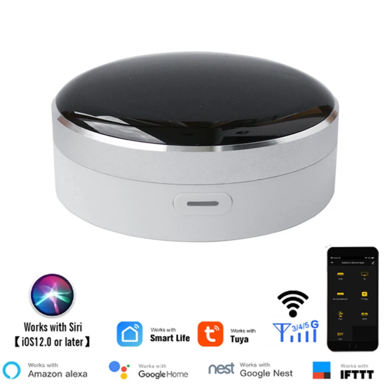 

Tuya App Универсальный ИК умный дом пульт дистанционного управления ler WiFi + инфракрасный домашний контроль концентратор 360 градусов для Google ...