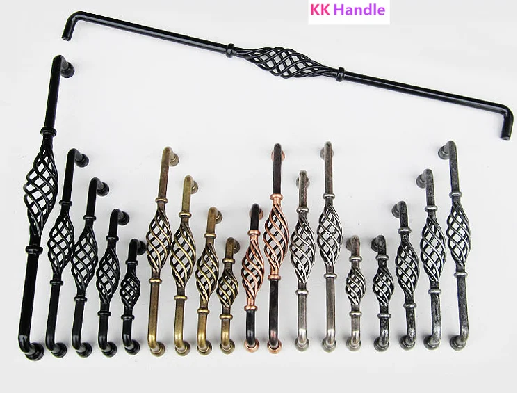 Шампанское серебро клетка ручки и тянет декоративные ящики комод шкаф фурнитура