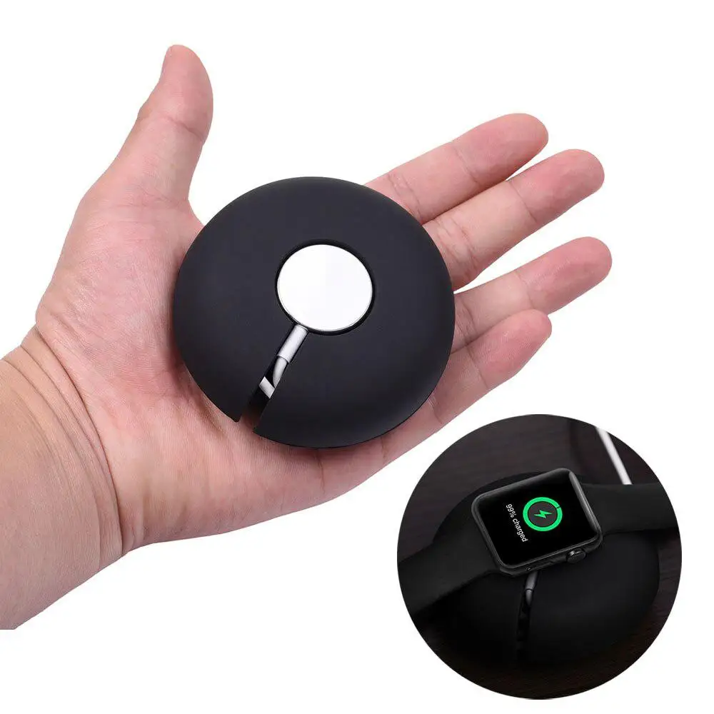 Чехол для зарядки Apple Watch мягкий силиконовый чехол подставка зарядного