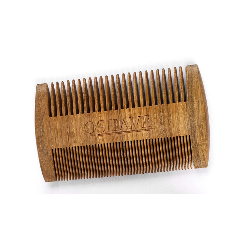 Расческа из сандалового дерева ручной работы от бренда QSHAVE Мужская щетка для