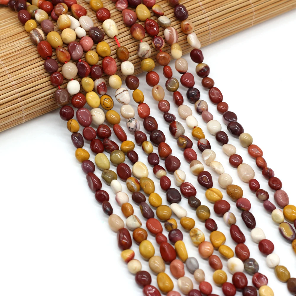 

Natural Stone Beads Irregular Shaped Egg yolk stone Loose Spacer Beaded For Jewelry Making DIY Bracelet Necklace Accessories