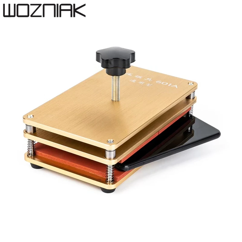 Универсальная форма под золотым давлением для iphone Samsung huawei заднее стекло средняя