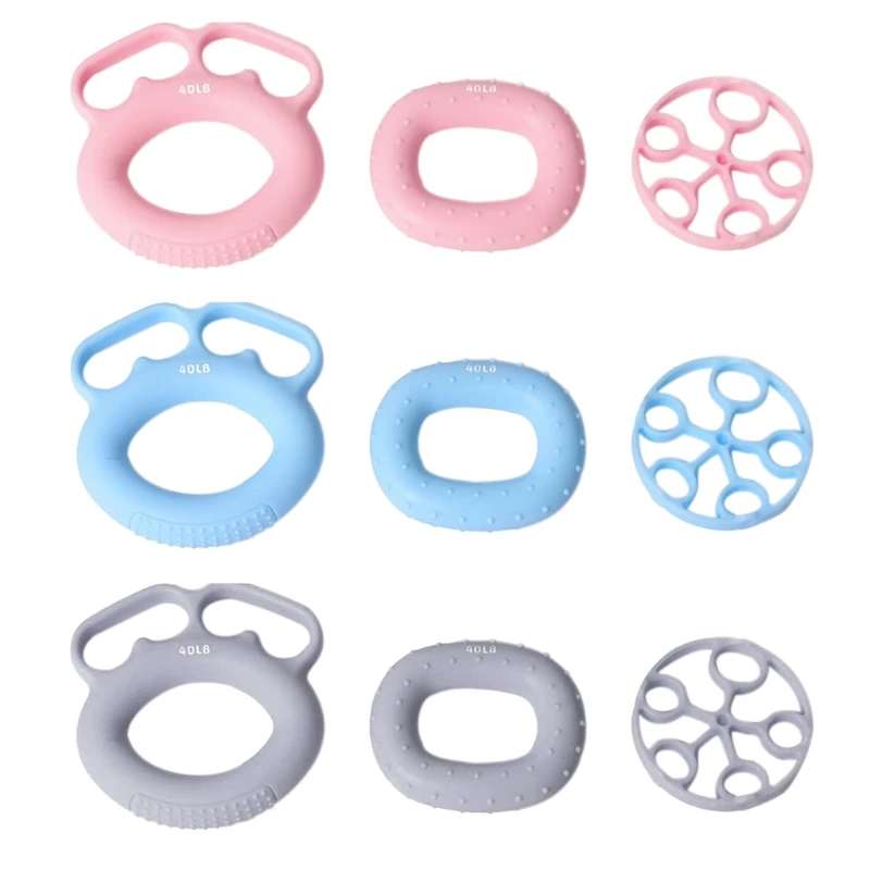 

Finger Strength Train Silicone Hand Gripping Ring Professional Exerciser Fitness Gym Finger Expand Gripper Finger Grip