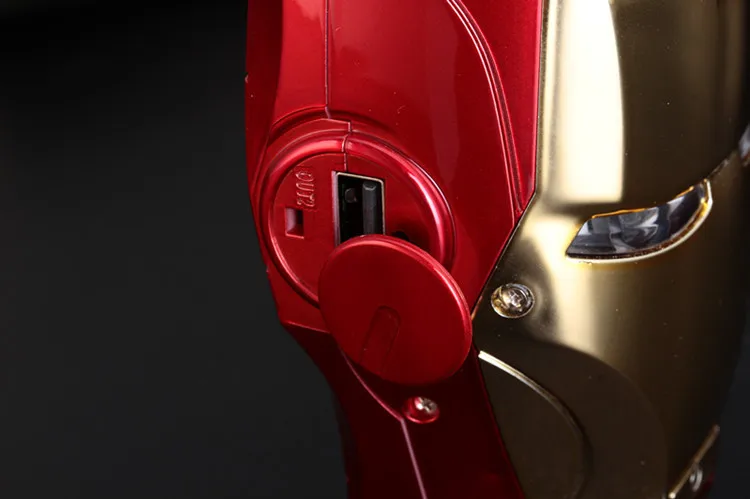 Новые Мстители Железный человек голова Мощность банк Зарядное устройство USB 6000