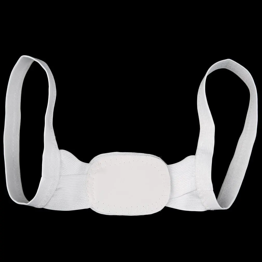 

Adjustable Therapy Posture Body Shoulder Support Belt Brace Back Corrector Braces & Supports Polyester White