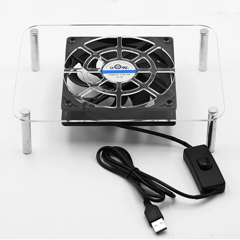 USB охлаждающая стойка с вентилятором для маршрутизатора оптический модем ТВ