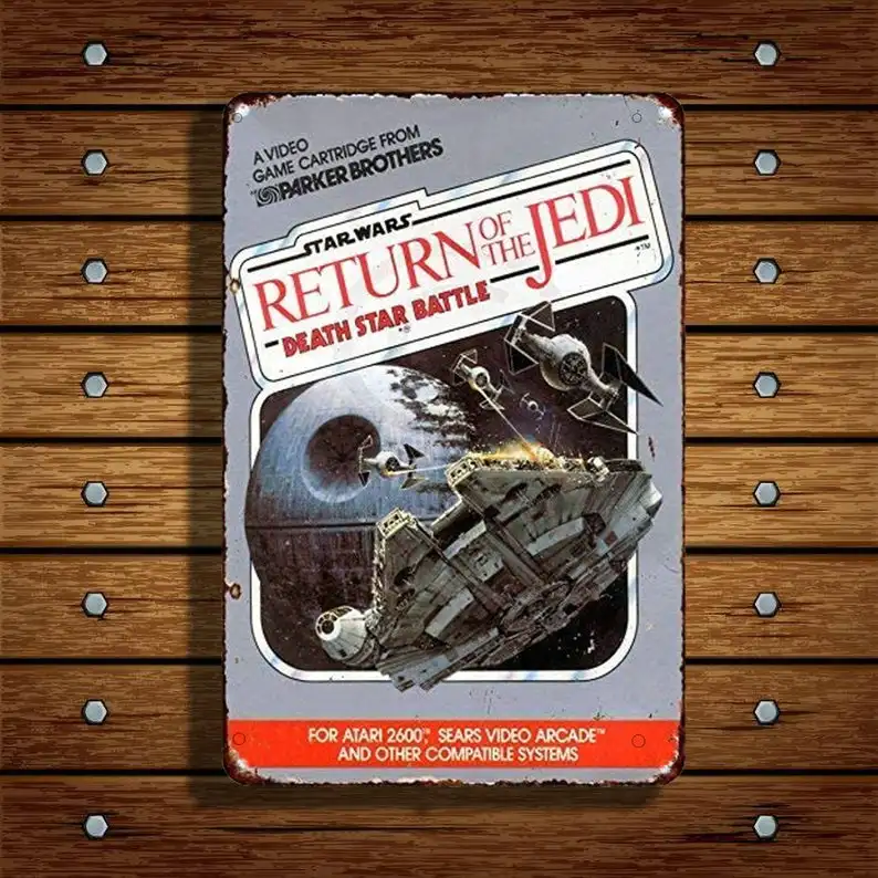 

Tin Sign Return of The Jedi Atari 2600 Vintage Reproduction Metal Sign 8 x 12