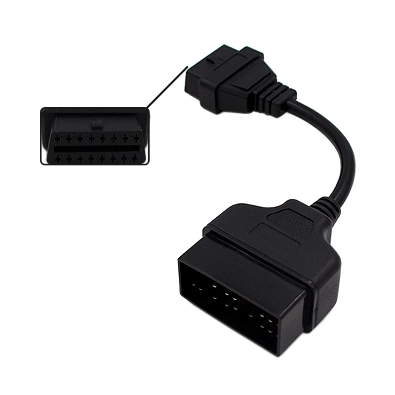 Для Toyota 22Pin к OBDII 16-контактный гнездовой разъем Адаптерный кабель для OBD II