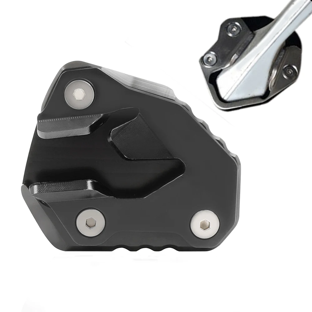 

Motorcycle Kickstand Side Stand Enlarge Extension Pad Support Plate For Tiger 800 XC 800 XCx XCa XR XRx XRt 2015-2021
