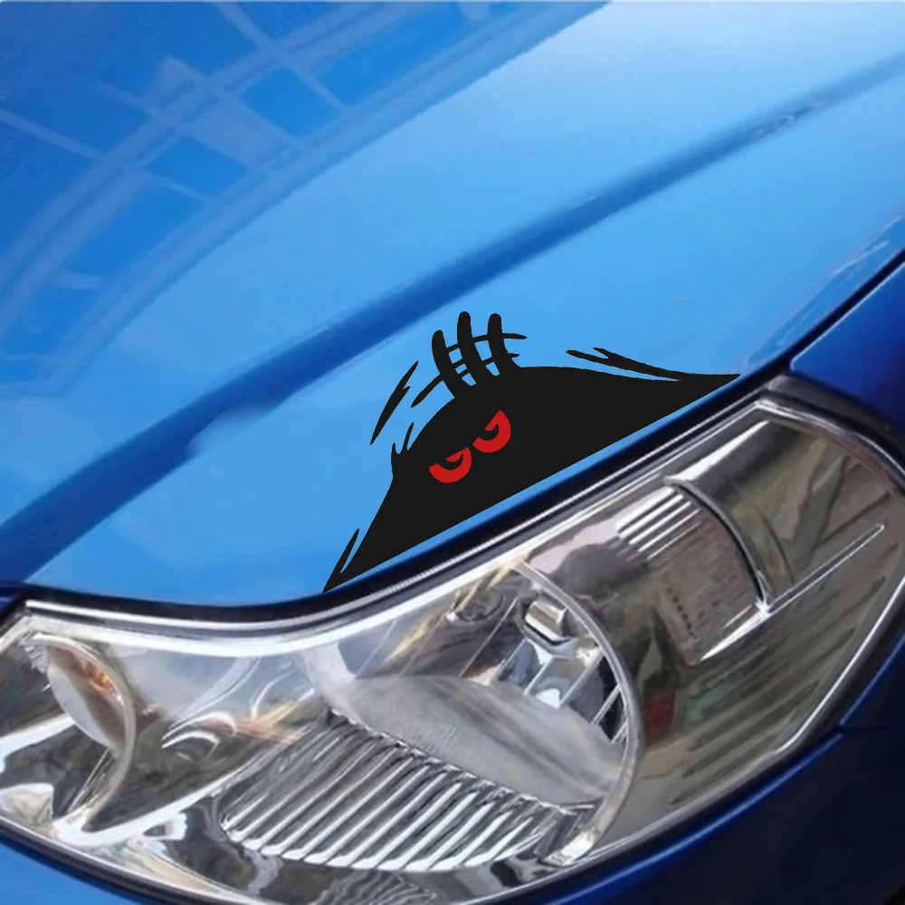 Новинка модные забавные красные глаза монстр глаз автомобильная наклейка