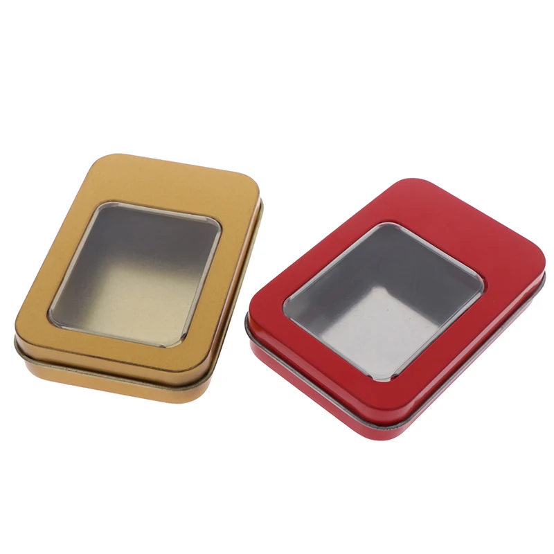 Маленькое металлическое Оловянное бальзам для губ борода конфеты косметические