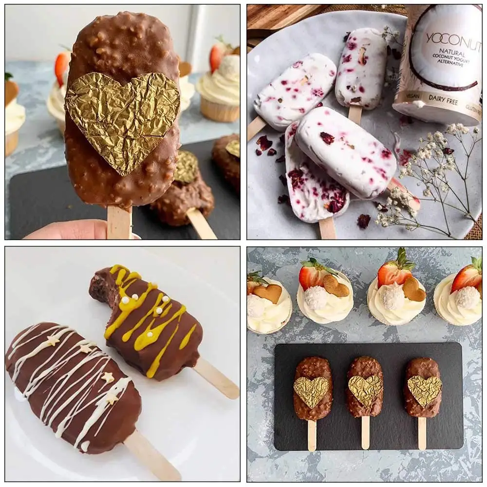 4 ячейки силиконовая форма для Фруктового мороженого на палочке формователь