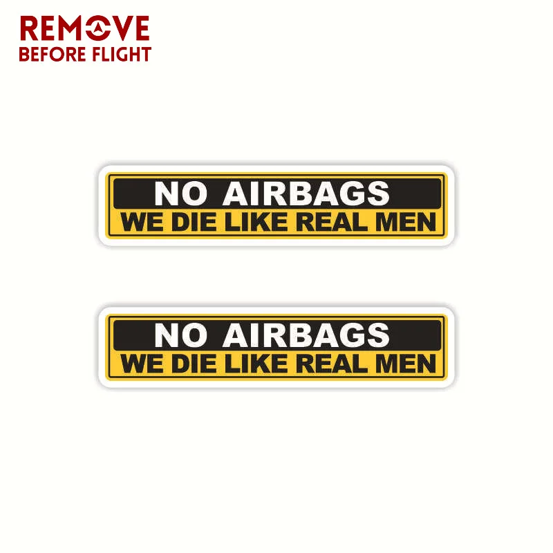 1 пара без подушек безопасности мы умрем как настоящие мужчины забавная наклейка