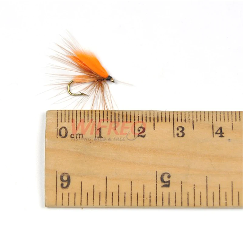 Wifreo 10 шт. 12 # Апельсиновая мушка Quil для ловли форели|fly trout|trout fliesfly fly |