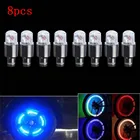 8x велосипед Автомобиль Мотоцикл колеса шины клапан Кепки неоновые часы со светодиодами и рыбками вспышка светильник Горячая распродажа, Бесплатная доставка Luz De Vlvula De Bicicleta