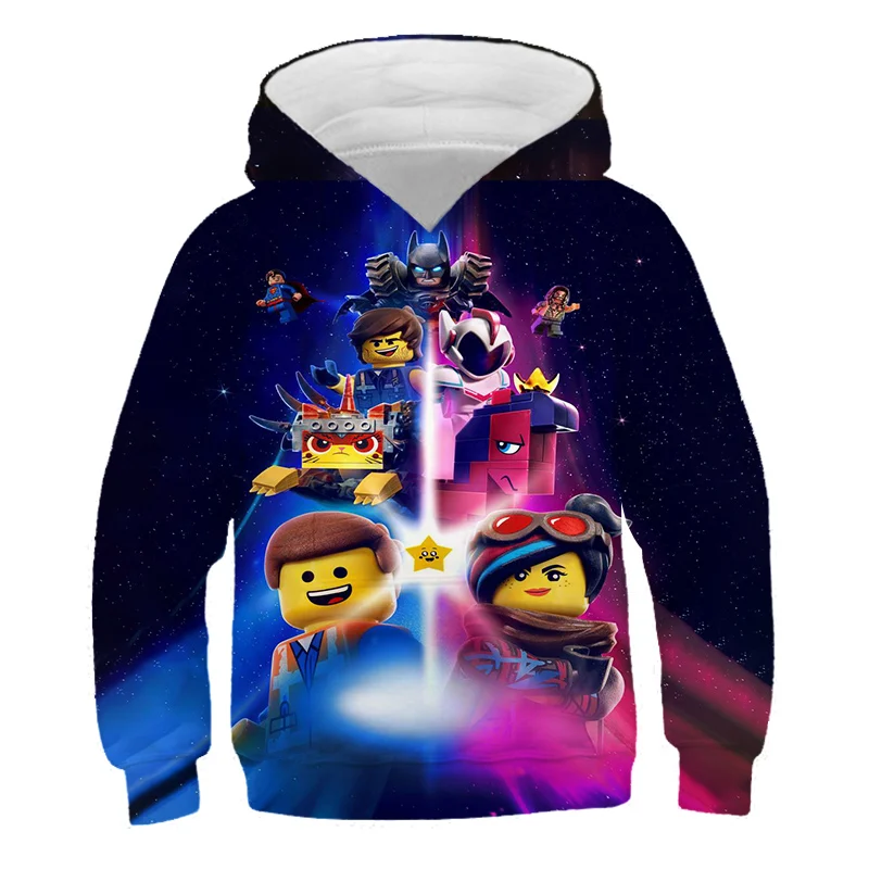 

Boys Sweatshirts Legoes Long Sleeved Kids Ninjago Girls hoodies/boy girl sweatshirt Cartoon Hoodies Style 2021