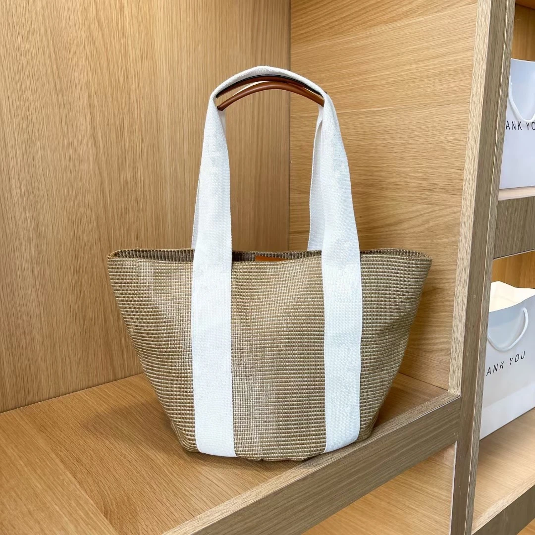 

2021 new trend luxury spring and summer women's canvas bag handbag with logo large capacity