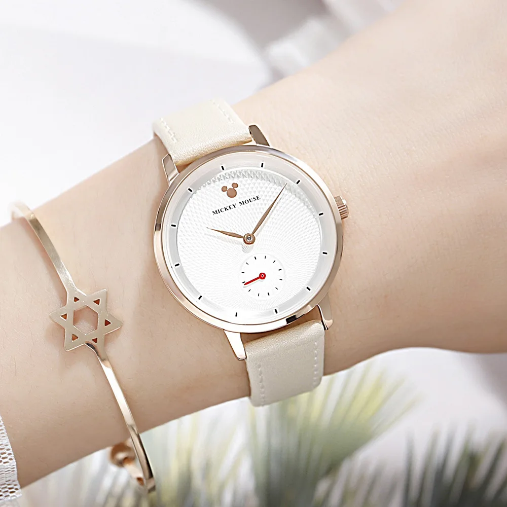 Детские часы Дисней женские модные наручные с Микки Маусом для девочек и