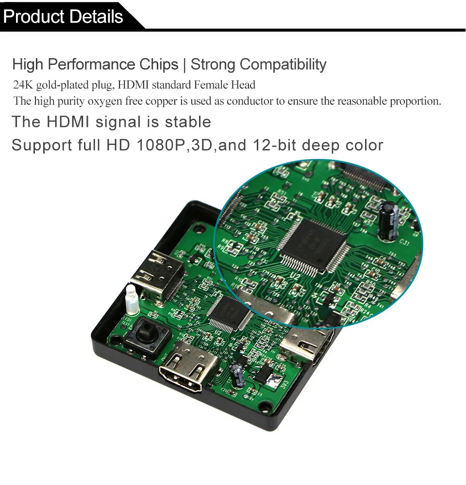 3 порта HDMI Коммутатор HDMI сплиттер HDTV 1080P 3 входа в 1 выход HDMI порт для PS3 PS4 для Xbox 360 PC DV DVD HDMI концентратор