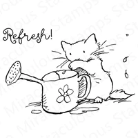 animal cat watering can clear stamps and metal cutting dies set for diy craft making greeting card scrapbooking 2021 new arrived