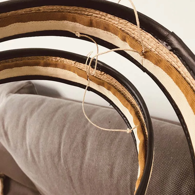 Шляпа Женская Солнцезащитная из рафии модная Регулируемая пляжная Панама с