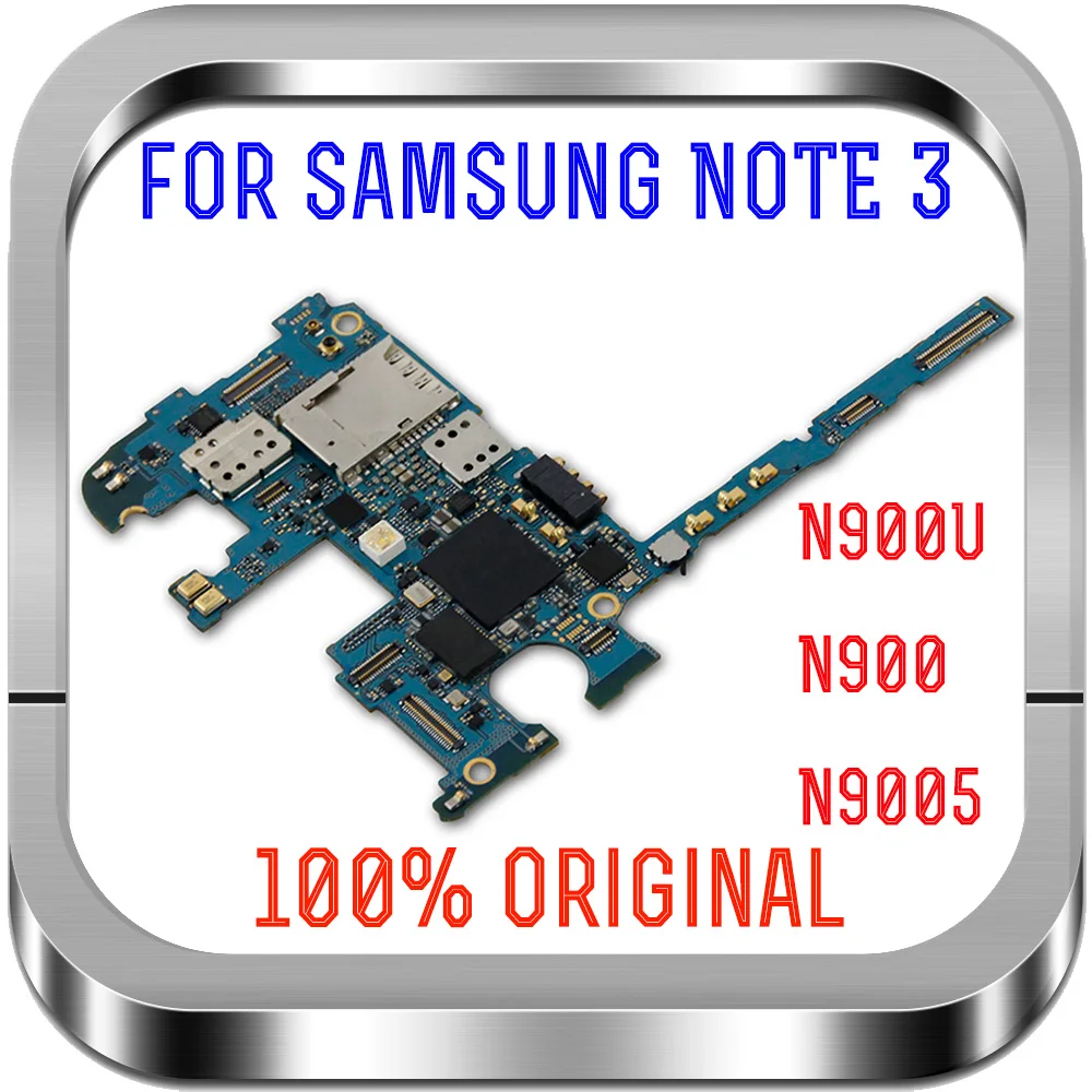 Оригинальная материнская плата для Samsung Galaxy NOTE 3 N900 N9005 32 ГБ европейская версия