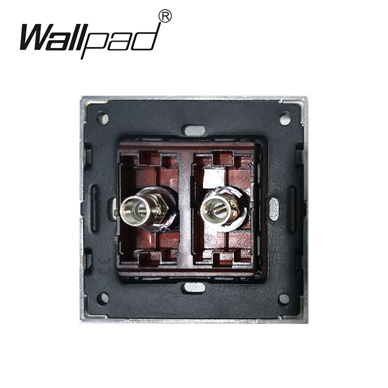 2 шт. настенные розетки из нержавеющей стали с серебристой рамкой | Строительство