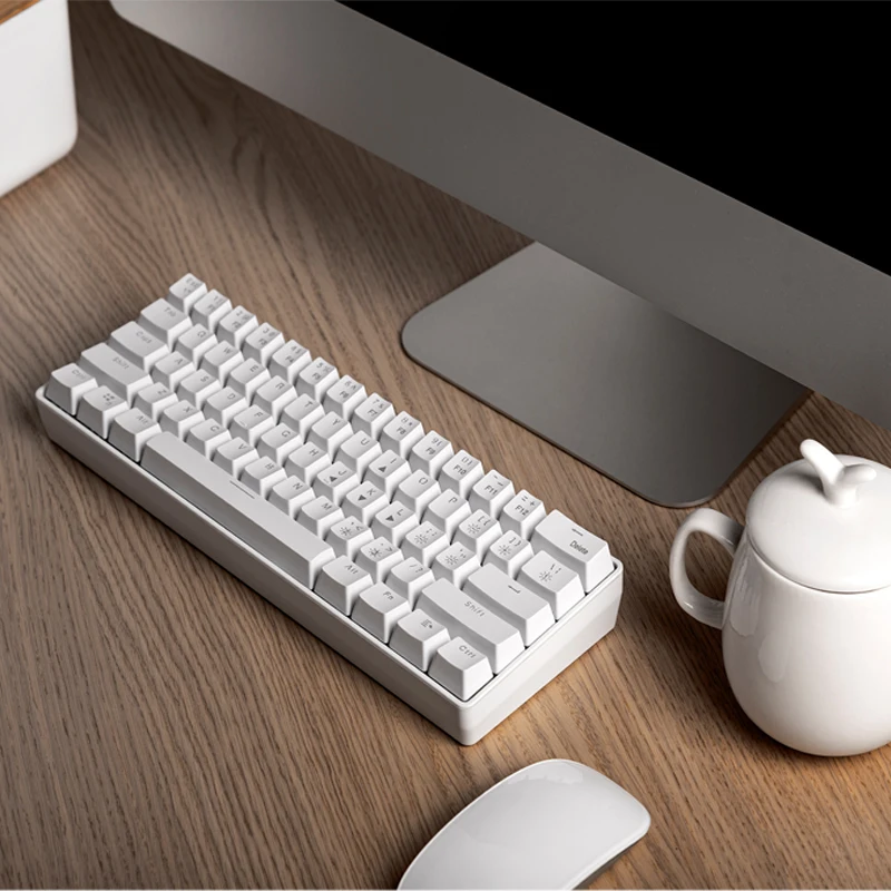 

REDSTORM Mechanical Keyboard 2.4G USB Wireless Keyboard 61 Keycaps Backlit Gaming keyboard For PC Laptop Gamers