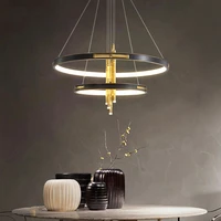 led chinese copper bamboo designer chandelier lighting hanging lamps lustre suspension luminaire lampen for dining room