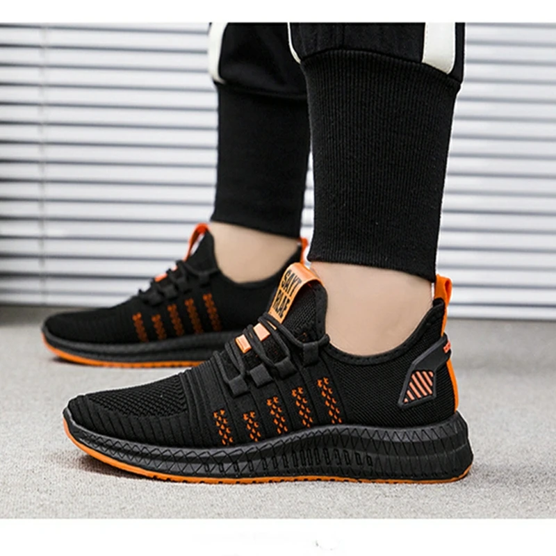 Мужские сетчатые кроссовки модные легкие дышащие из Вулканизированной Ткани