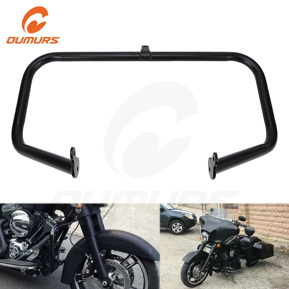 

Черная Противоударная панель двигателя ouwalls для мотоцикла 1 1/4 дюйма, подходит для Harley Touring FLHT FLHX FLHR FLTR 2009 2010 2014 2020