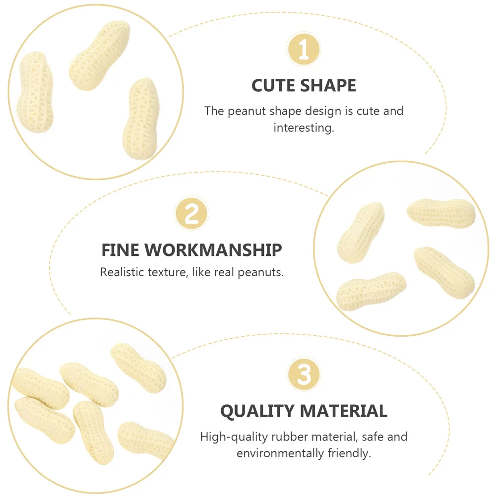 

25pcs Funny Stationery Simulation Peanut Erasers Rubber Erasing Stationery