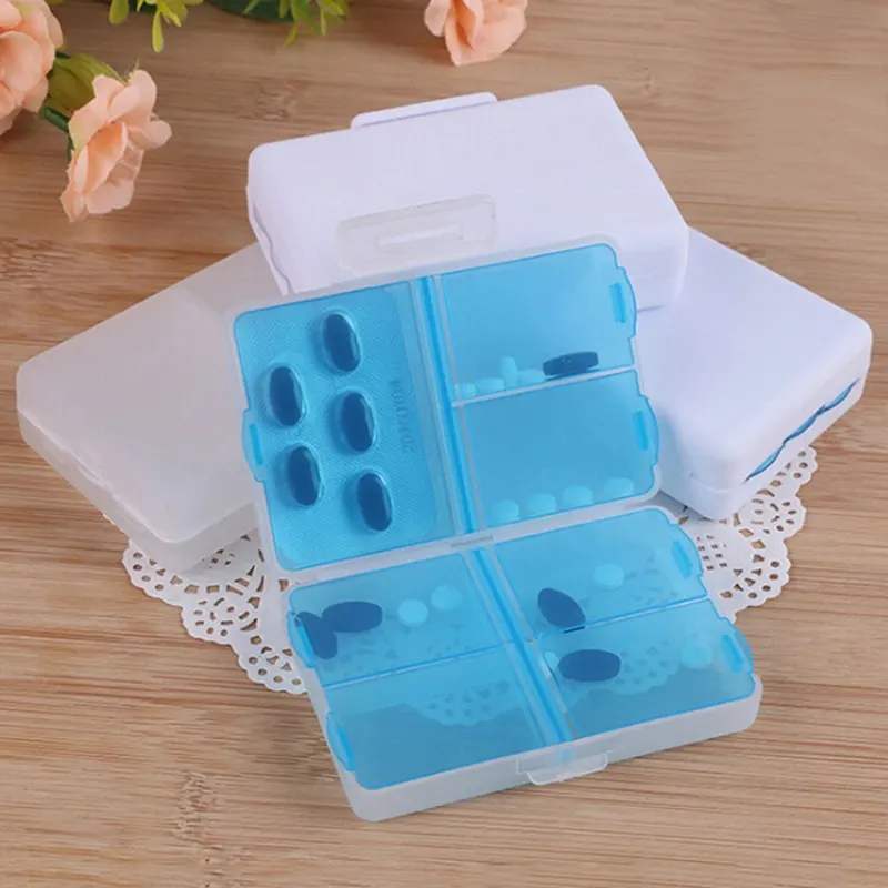 

Practical 1Pcs Plastic 7 Days Foldable Mini Pill Box Container Drug Tablet Storage Travel Case Holder Refillable Bottle
