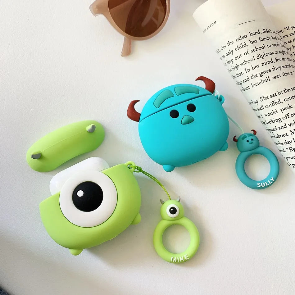 Чехол для наушников для AirPods 2 Чехол с милым мультяшным медвежонком для Apple Air pods 1 чехол для наушников