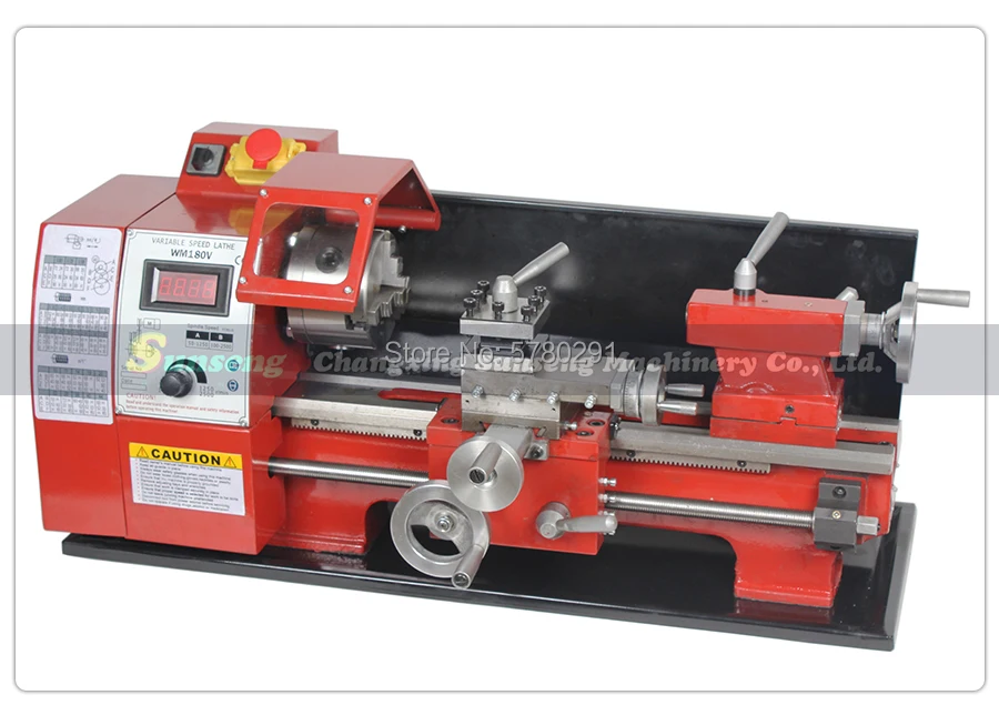 WM180V полностью стальной редукторный токарный станок/600 Вт матовый двигатель и 800