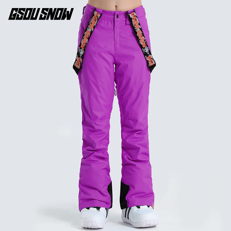 2017 Женские горнолыжные брюки GSOU SNOW костюмы для женщин горные лыжи женские лыжные