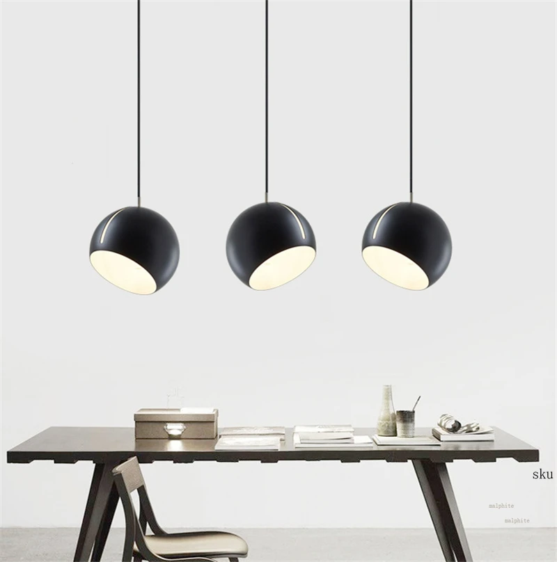 

Nordic Hemisphere Pendant Lights Modern Hanging Restaurant LED Pendant Lamp Home Study living room Lighting Luminaire