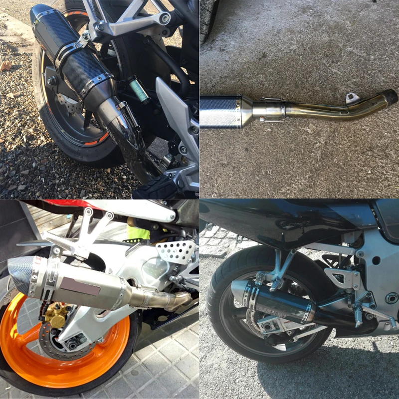 Alconstar-универсальный модифицированный глушитель для мотоцикла Akrapovic с DB Killer Dirt Street Bike Скутер ATV выхлопной Z750 TMAX