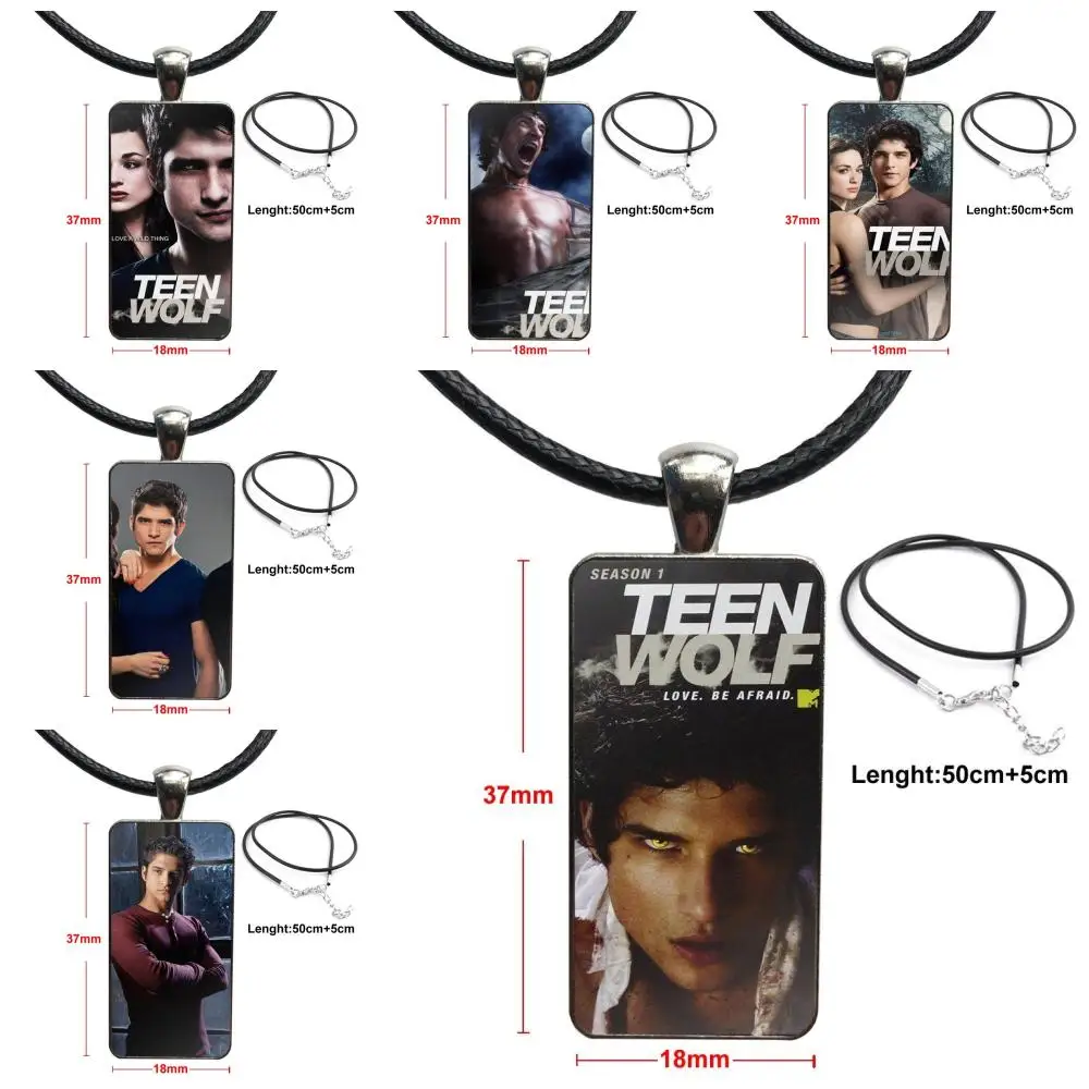 Teen Wolf Tyler Posey модное стеклянное Кабошон ожерелье с кулоном женское стальное