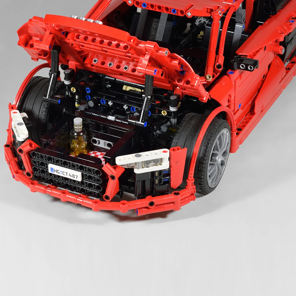 

Technology RC Super Sports Car R8 MOC Brick Accessories MOC 4463 Building Blocks Toy Set DIY Children Compatible Remote Control