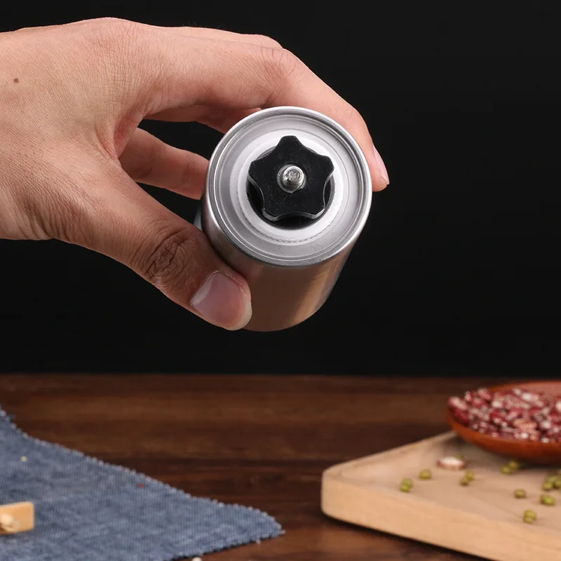 Ручная керамическая кофемолка из нержавеющей стали регулируемая мельница для