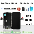 ЖК-дисплей с 3D сенсорным экраном для iPhone X OLED XS XR XS Max, дисплей без битых пикселей для iPhone 11 Pro Max, качество AAA +++