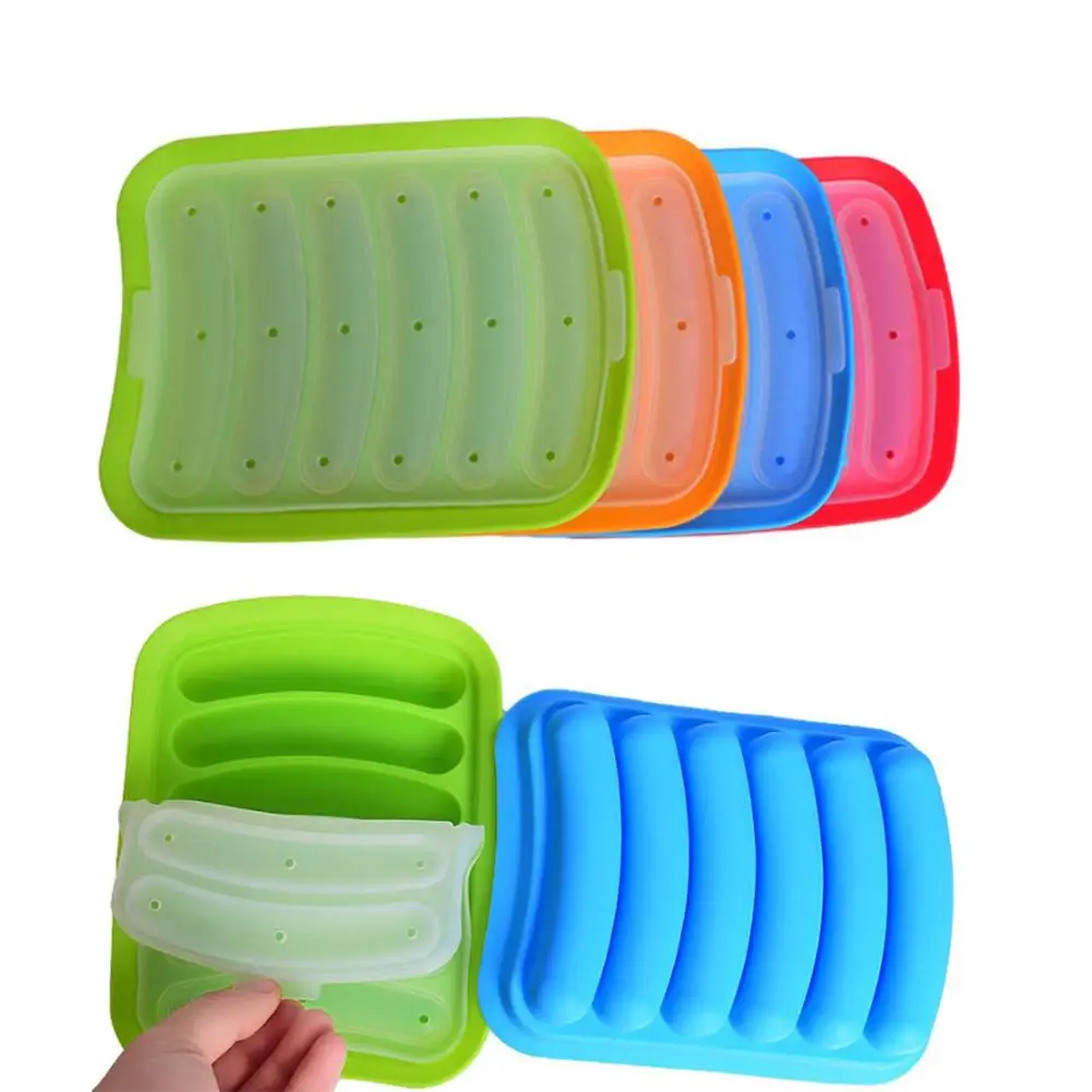 Форма для сосисок антипригарная безопасная силиконовая форма хот догов печи