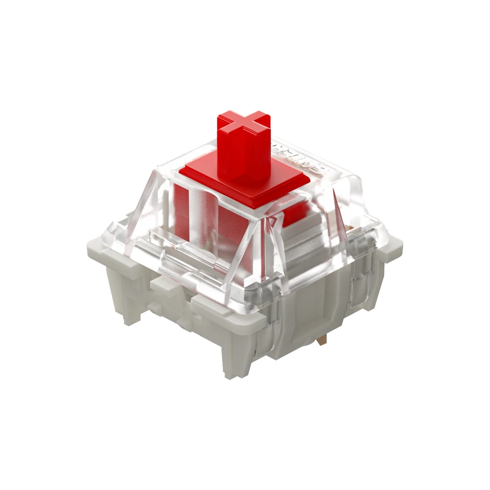 gateron pro custom switch 3pin rgb linear yellow red 45g 50g force mx clone switch for mechanical keyboard 50m pre lubed free global shipping