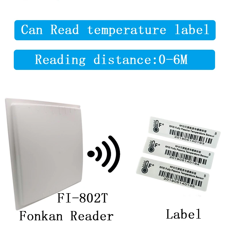 FONKAN большой диапазон 12 дБи UHF RFID интегрированный считыватель RS232 TCP/IP который