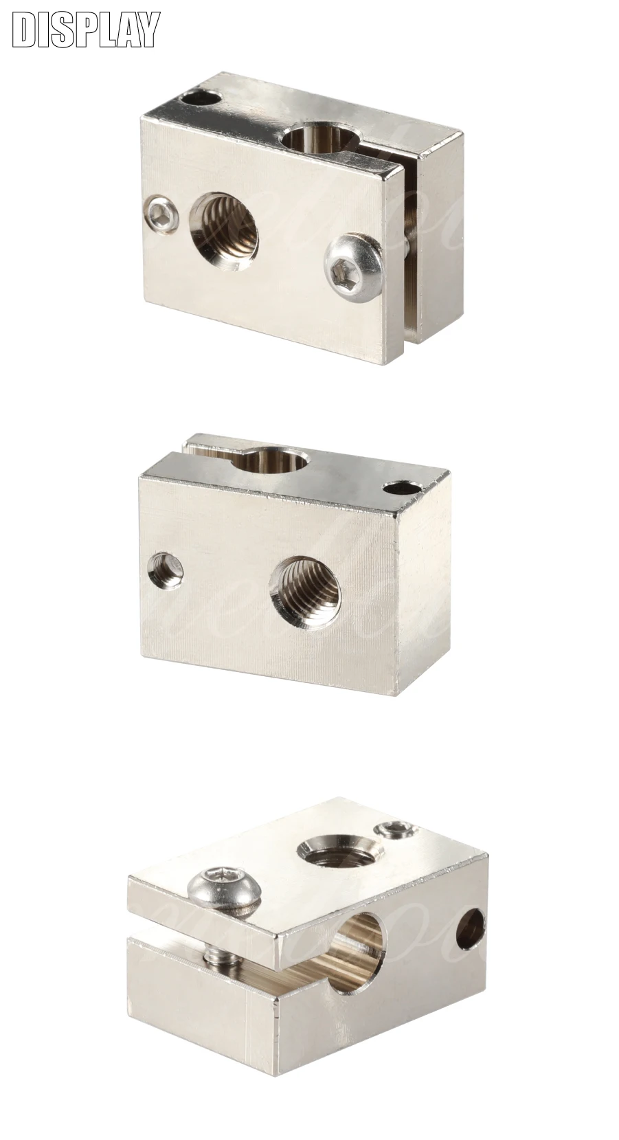 Mellow высокое качество CNC цельнометаллический двойной экструзионный V6 медный нагреватель Блок для PT100 J-head 3d принтер E3d v6 Hotend