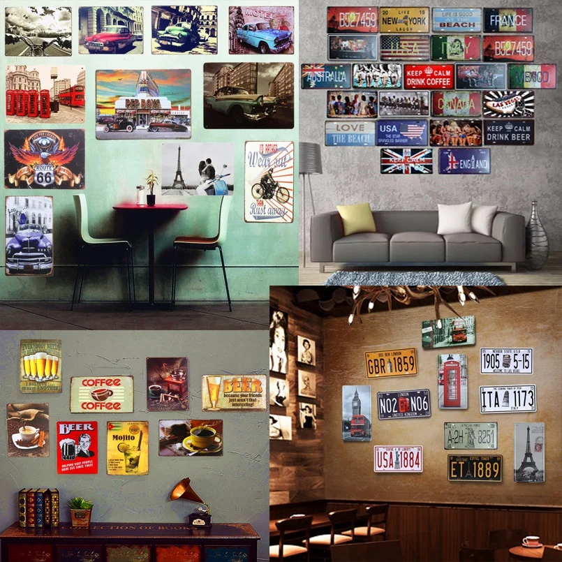 

Metal signs, warning signs, coffee signs, bar signs, home decorations, etc2