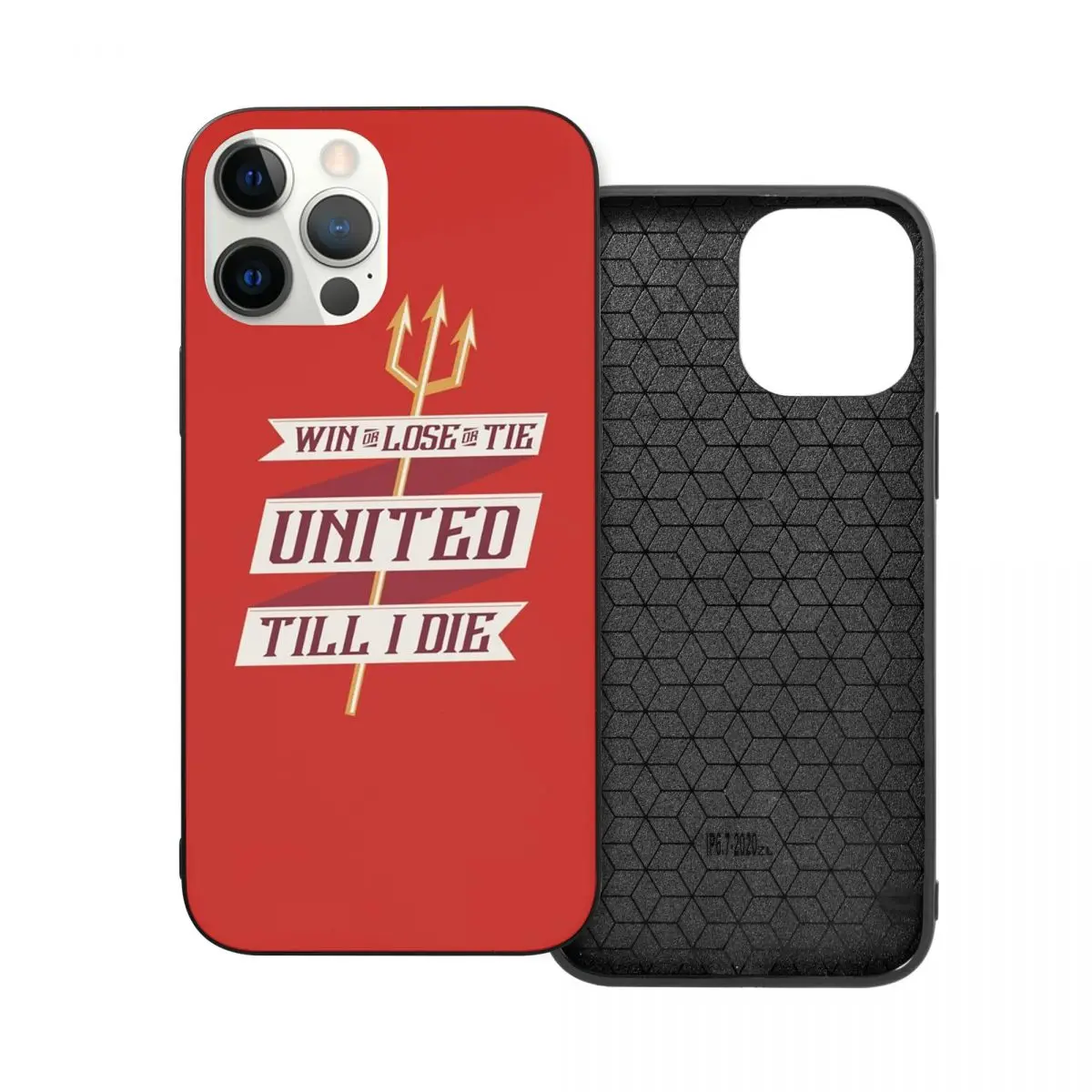 

United Till I Die PC Glass TPU Phone бампер для iPhone 12 11 Xs Xr X Pro Max Mini 7 8 Se2 Plus 6 6S