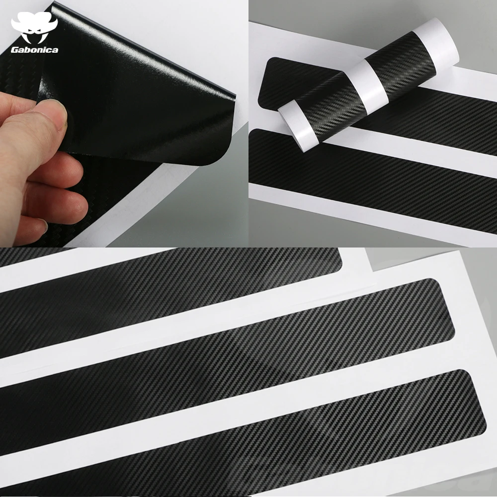 Автомобильные наклейки из углеродного волокна Защита бампера для Audi A3 A4 A5 A6 A7 A8 B5