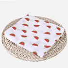Муслиновая пеленка 100% хлопок 1 шт., мягкое одеяло для новорожденных, легкая ткань для купания, накидка в коляску, игровой коврик